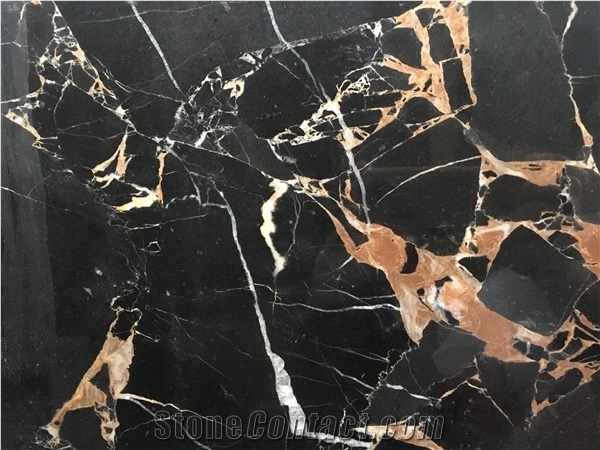 Black Potoro Marble,Marble Floor Tile Black Gold Marble