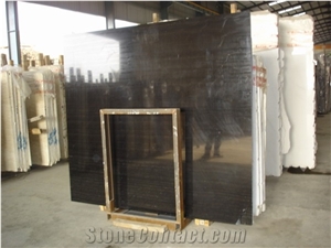 Cheap Chinese Natural Stone Imperial Black Wooden Marble