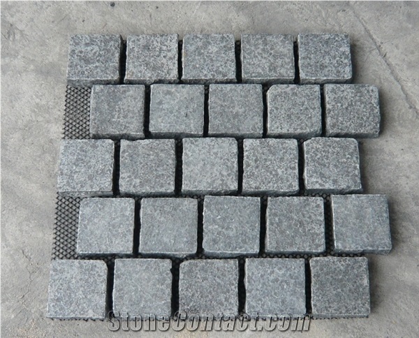 Cheap G654 Granite Outdoor Paving Stone For Driveway Cubes