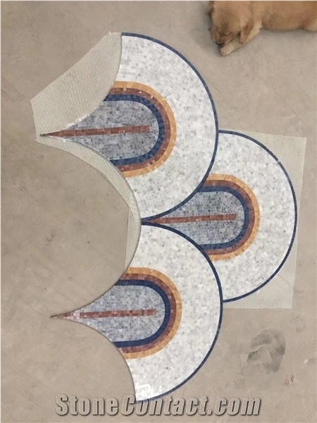 Luxurious Decorative Wall & Floor Marble Mosaic Pattern