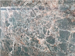 Solid Surface Amazonia Green Granite Sintered Slab Stone Kitchen Prefab