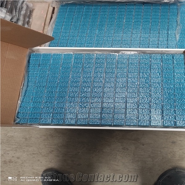 Blue Glass Mosaic Tile for Swimming Pool