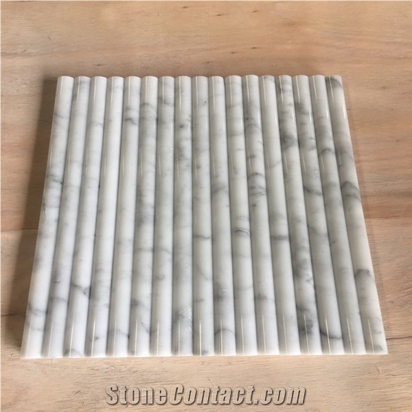 Carrara White Marble Molding Skirting Tile for Interior