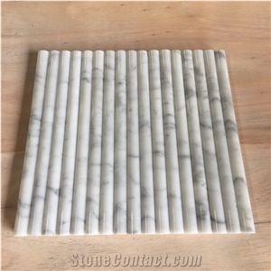 Carrara White Marble Molding Skirting Tile for Interior