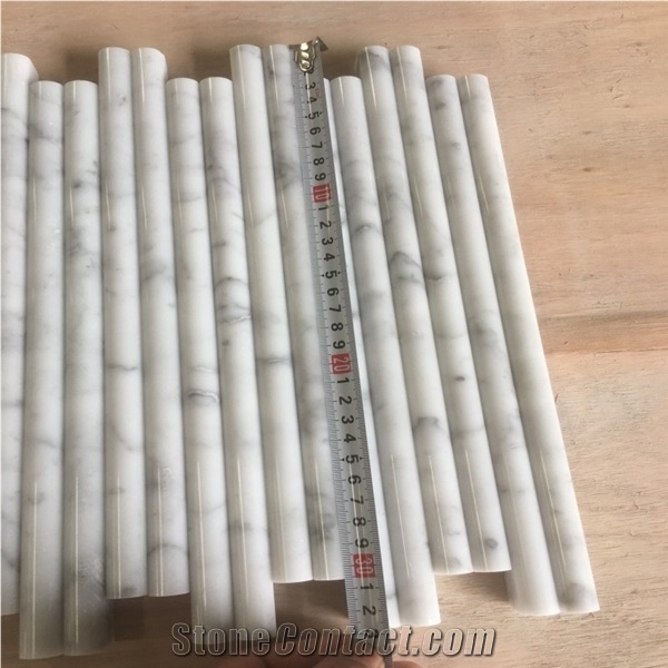 Carrara White Marble Mouldings Skirtings Borders Pencil Liner