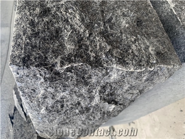 Angola Black Natural Split,Black Granite,Treads&Steps