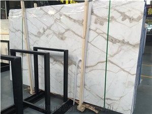 China Calcatta White Marble Slab Wall Floor Tiles