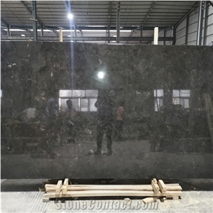 China Polished Black Limestone Slabs