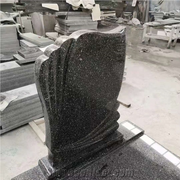 China Snowflake Green Granite Monuments Headstones
