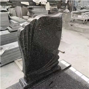 China Snowflake Green Granite Monuments Headstones