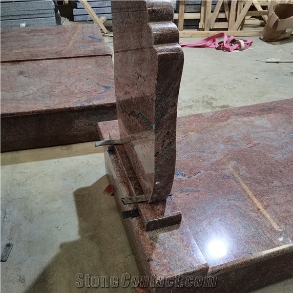 Multicolor Red Granite Single Monuments China Factory