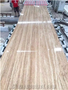 Romano Beige Veins Travertine Slabs Cut to Size Tiles
