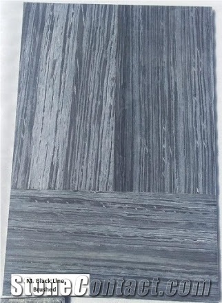 M. Black Line Brushed Quartzite Tiles - 600x300 mm