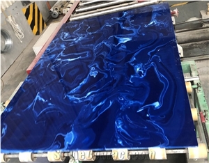Blue Onyx Artificial Marble Slabs