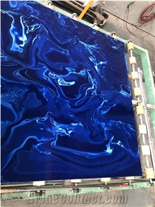 Blue Onyx Artificial Marble Slabs