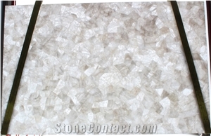 Crystal Quartz Semiprecious Stone Slabs