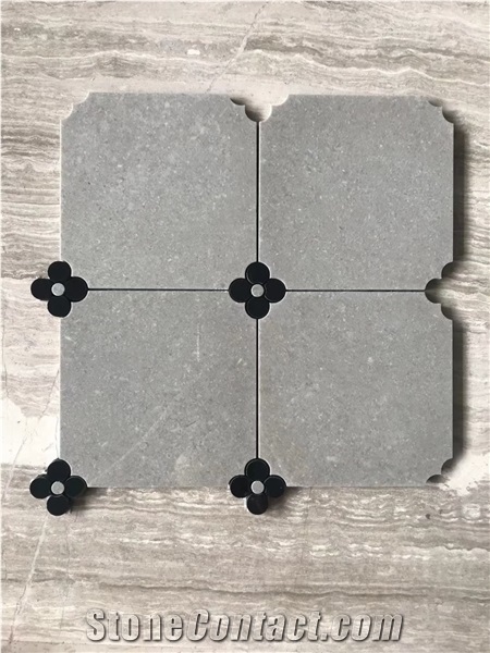 Persia Grey Marble Mosaic Tiles with White Marble