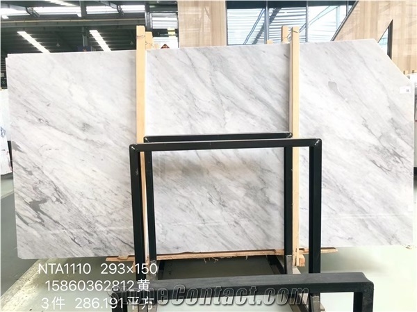 Polished Honed Bianco Carrara White Marble Wall Floor Tile