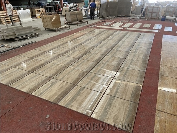 Italy Honed and Filled Light Silver Travertine Wall Tile