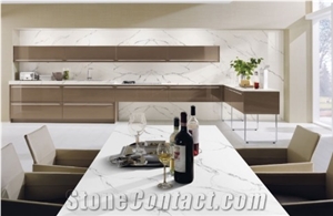 Calacatta Quartz Kitchen Countertop