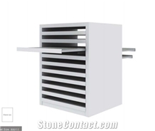 Drawer Display Rack For Double Side Open Way