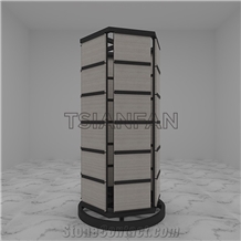 Marble Carousel Sample Display Stand for Stone Quartz