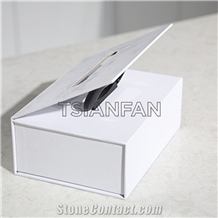 Marble Quarzt Stone Sample Display Box St-122