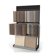 Quartz Sample Display Stand Black Metal St-131 650x650