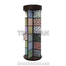 Rotatable Mosaic Tiles Display for Building Material