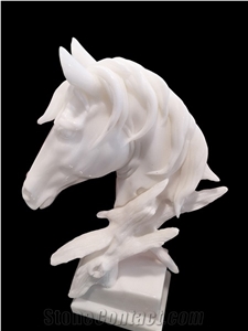 Marble Decor Statue Figurines White Animal Sculpture