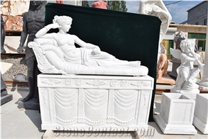 Women Marble Sculpture Custom Outdoor Statue for Garden