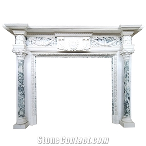 YUANDA Antique Indoor Fireplace Mantel