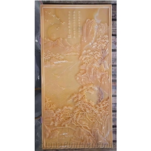 YUANDA Luxury Pure Onyx Wall Relief