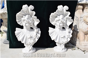 YUANDA Women Marble Outdoor Statue