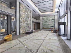 Athens White Jade Marble Polished Floor Covering Slabs