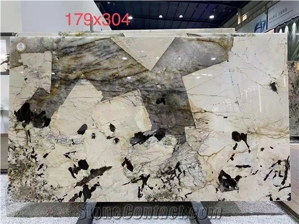 Brazil Pandora White Quartzite Polished Wall Cladding