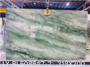 Brazil Royal Green Quartzite Polished Big Slabs & Tiles