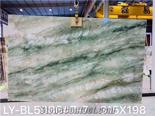 Brazil Royal Green Quartzite Polished Big Slabs & Tiles from China ...