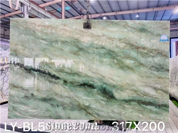 Brazil Royal Green Quartzite Polished Wall Covering Slabs