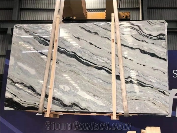China Blue Danube Marble Polished Custom Countertops