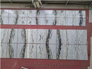 China Blue Danube Marble Polished Wall Covering Slabs