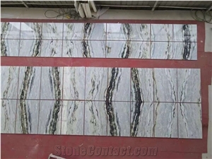 China Blue Danube Marble Polished Wall Covering Slabs