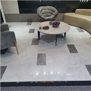 China Peirce White Marble Polished Floor Covering Tiles