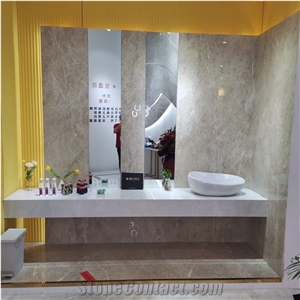 China Peirce White Marble Polished Wall Covering Tiles