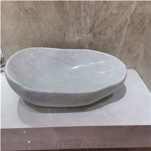 China Peirce White Marble Polished Wash Basin & Stone Sink