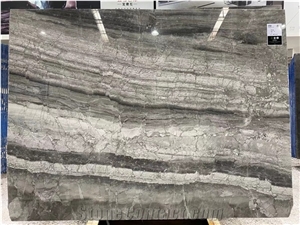China Sea Wave Grey Marble Polished Big Slabs & Tiles