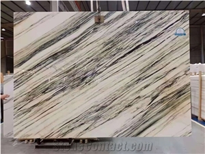 China Sir White Jade Marble Polished Big Slabs & Floor Tiles