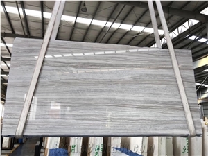 Greece Wood Vein White Marble Polished Big Slabs & Tiles