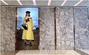 Italian Arabascado White Marble Polished Wall Covering Tiles