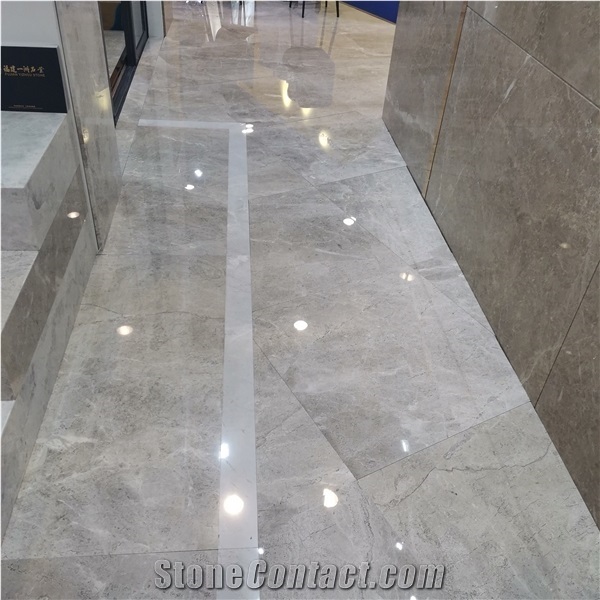 Turkey Castle Gray Marble Polished Wall Covering Tiles